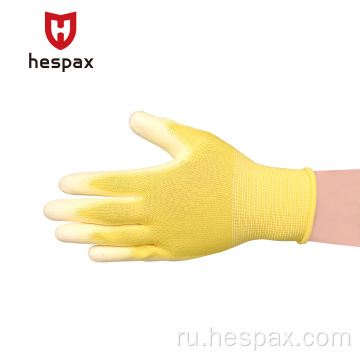 Hesspax Factory OEM 13G PU Gloves Электронные промышленные